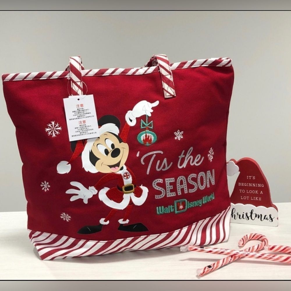 Disney Parks Christmas Tote - Picture 2 of 3